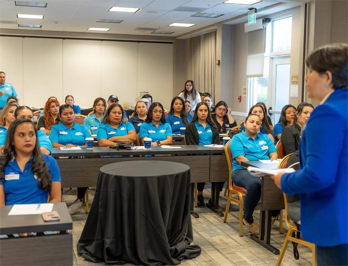 The Starbiz Cleaning team at a professional training session